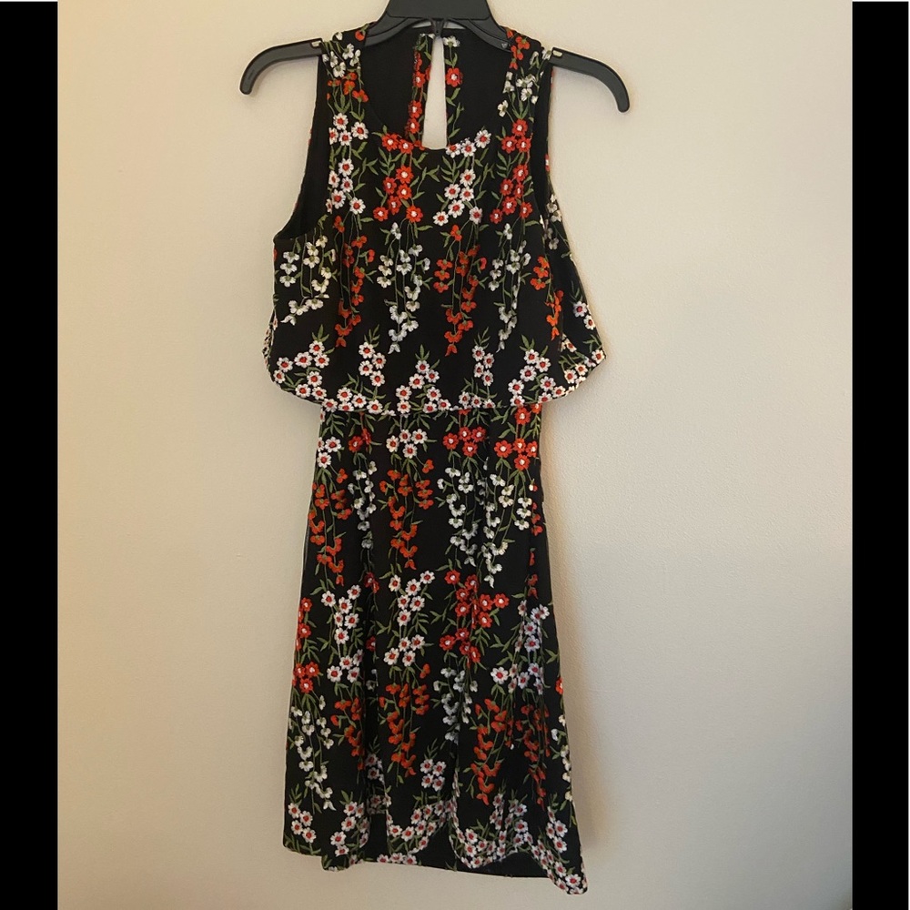 Gianni Bini Embroidered Dress with open back